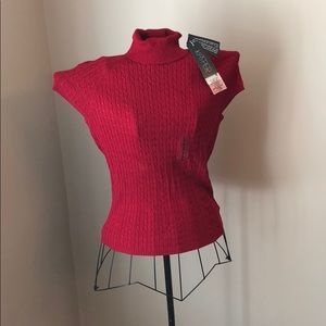 Jasper Red Knit Top
